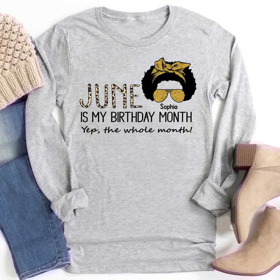 June Birthday Shirt - Custom Queens Are Born In June Tee for Women