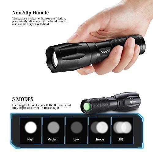 Led Tactical Flashlight - Super Bright Handheld Flashlight for Camping, Hiking & Outdoor Activities
