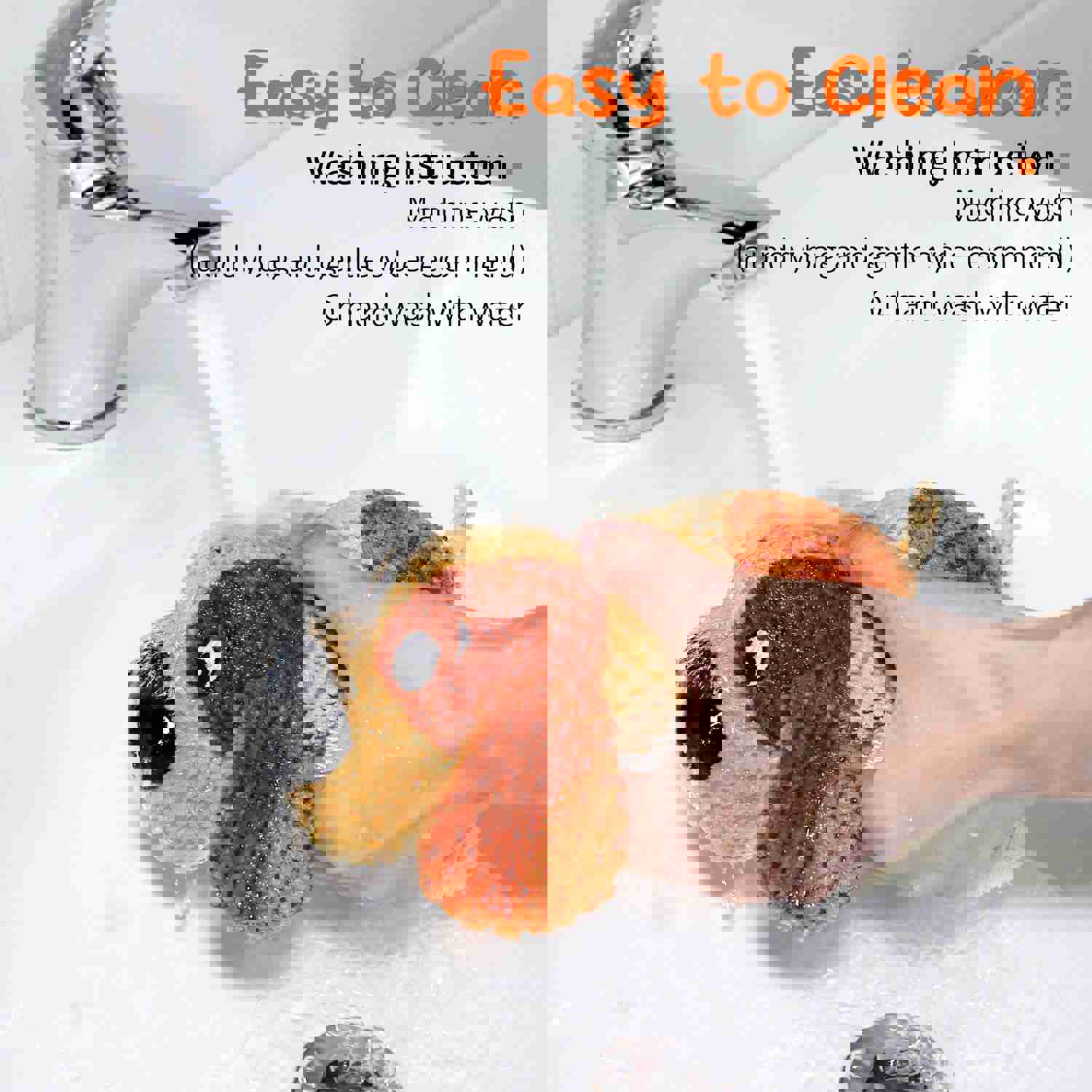 PUHOHUN Squeaky Dog Plush Toy for Large Chewers with Crinkle Paper and Squeaker