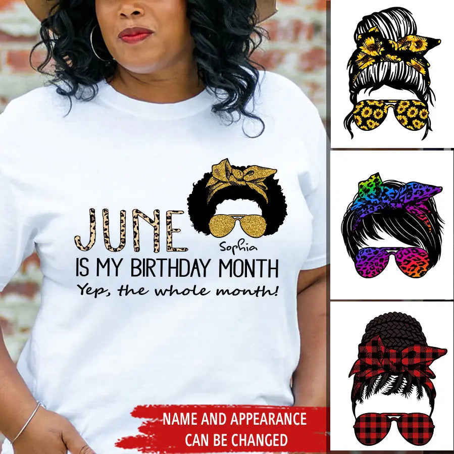 June Birthday Shirt - Custom Queens Are Born In June Tee for Women