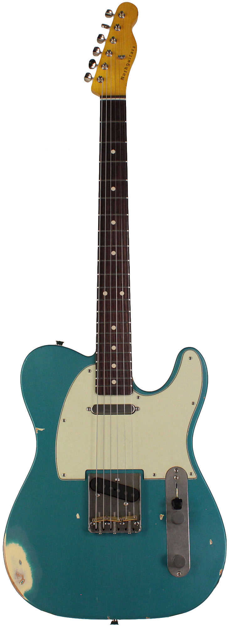 Nash T-63 Guitar, Ocean Turquoise, Medium Aging - Vintage Styled Tele Model