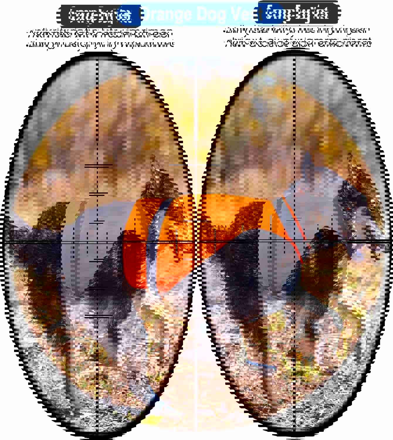 Blaze Orange Dog Vest - High Visibility Safety Vest for Hunting and Outdoor Activities