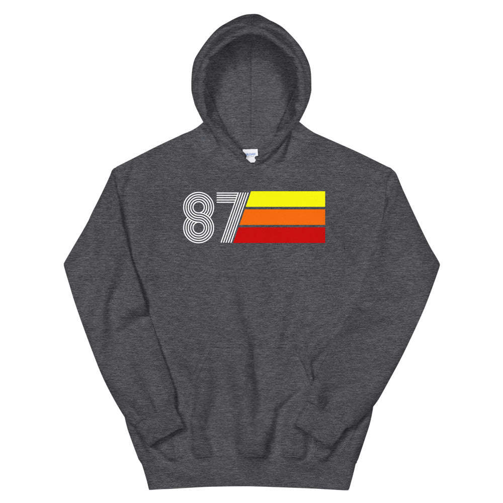 Retro Expo 1987 Unisex Hooded Sweatshirt for Men and Women