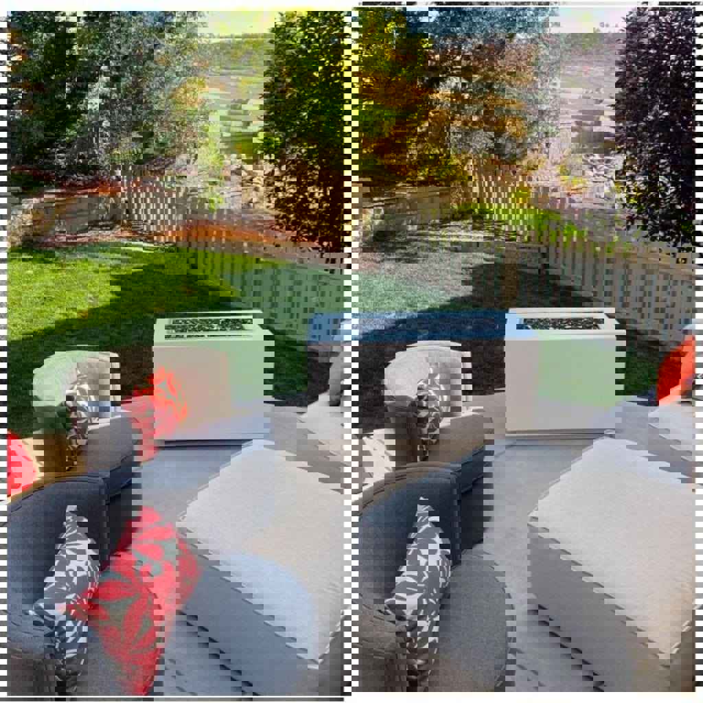 The Outdoor Plus 72 Pismo Powder Coated Steel Rectangle Fire Pit Table