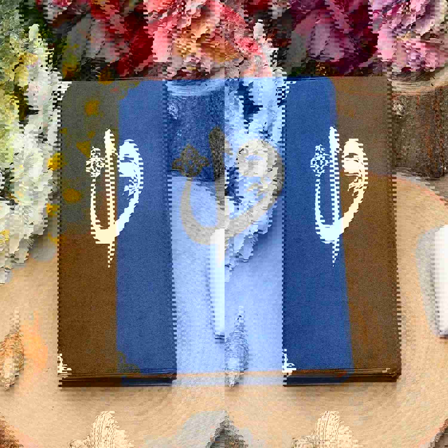 Dark Blue Quran Gift Set - Islamic Wedding, Hajj, and Special Occasion Favors