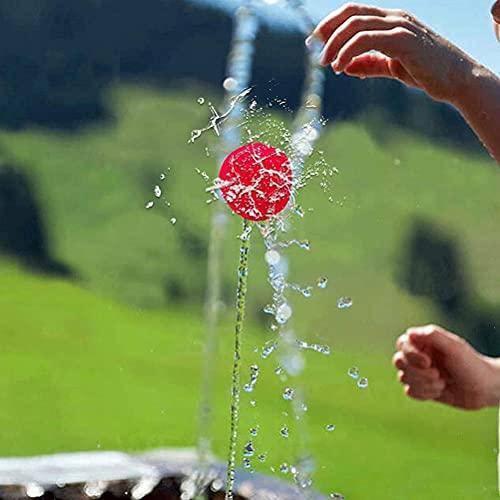 Chrees 60 Pcs Cotton Balls Water Balloons - Reusable Outdoor Water Toys for Kids, Teens, and Adults