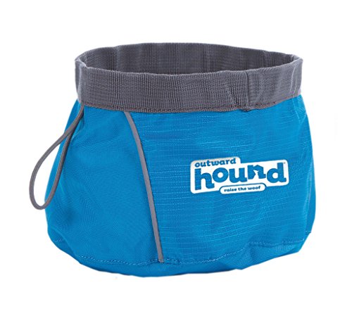 Outward Hound Port-A-Bowl Collapsible Travel Dog Food and Water Bowl