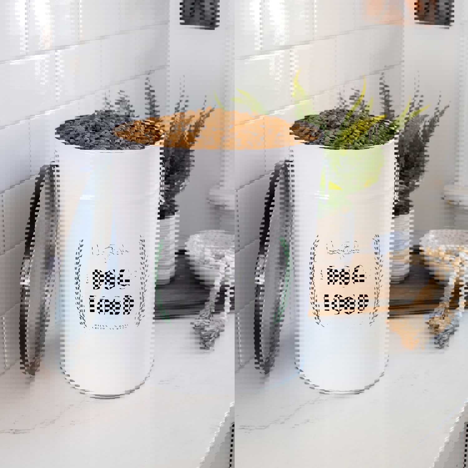 Laurel Dog Food Storage Canister - Airtight Pet Food Container