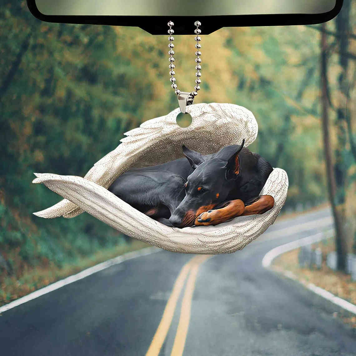 Memorial Dog Lover Angel Wing Car Mirror Accessory - Perfect Gift for Pet Lovers