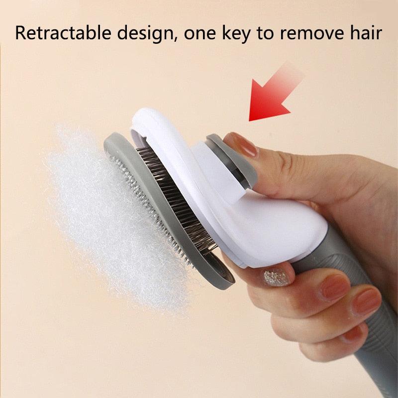 Pet Hair Remover Brush with Self-Cleaning Feature for Dogs and Cats