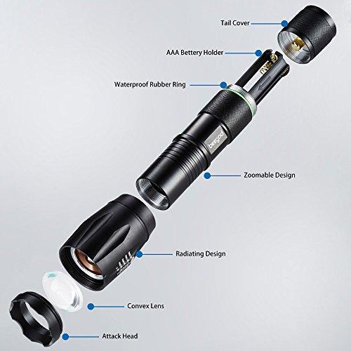 Led Tactical Flashlight - Super Bright Handheld Flashlight for Camping, Hiking & Outdoor Activities