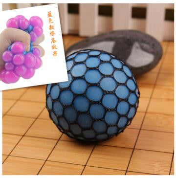 New Cute Anti-Stress Grape Ball Squeeze Toy for Mood Relief