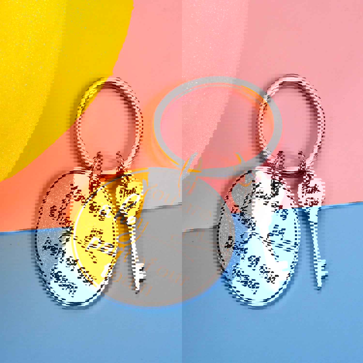Thank You Gifts Keychain for Employee Coworker Volunteer Farewell Retirement Gift