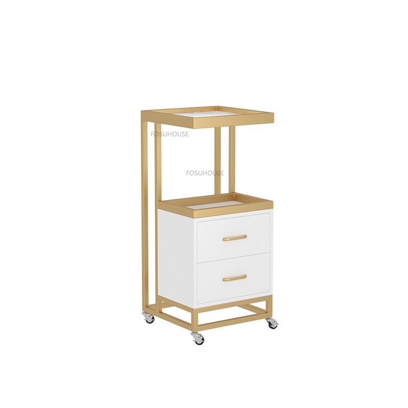 Modern Metal Trolley for Salon and Commercial Use