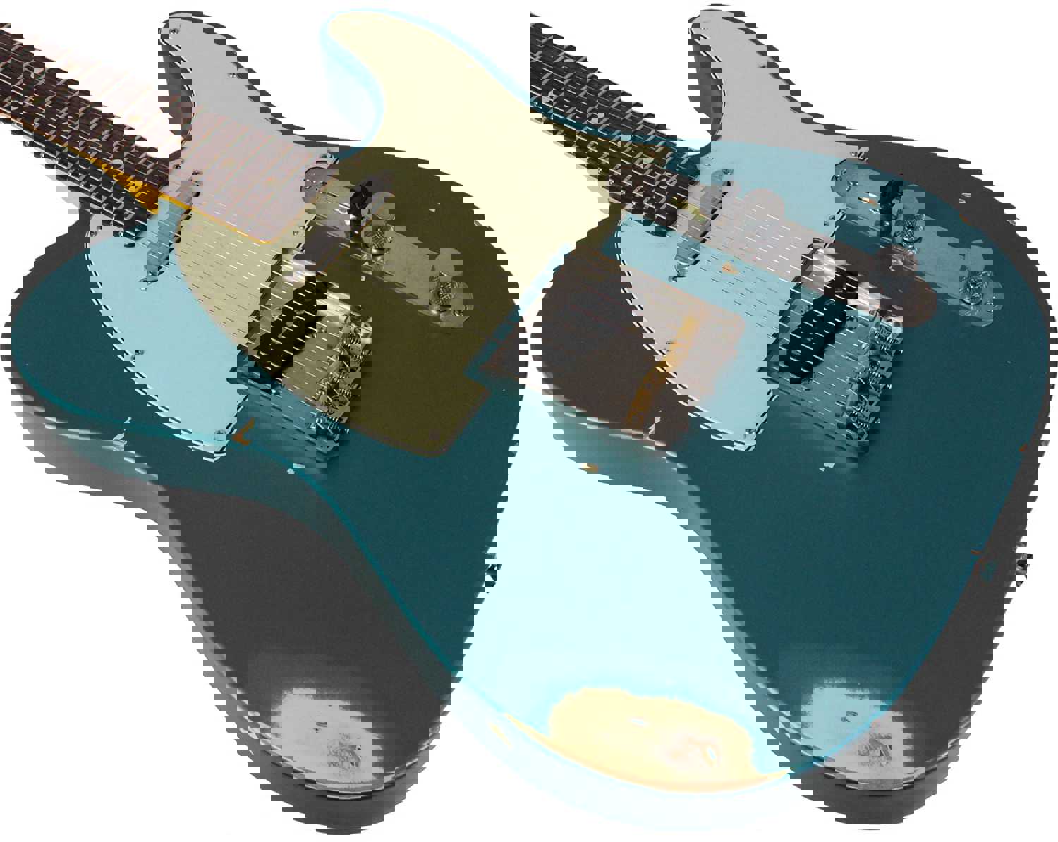 Nash T-63 Guitar, Ocean Turquoise, Medium Aging - Vintage Styled Tele Model