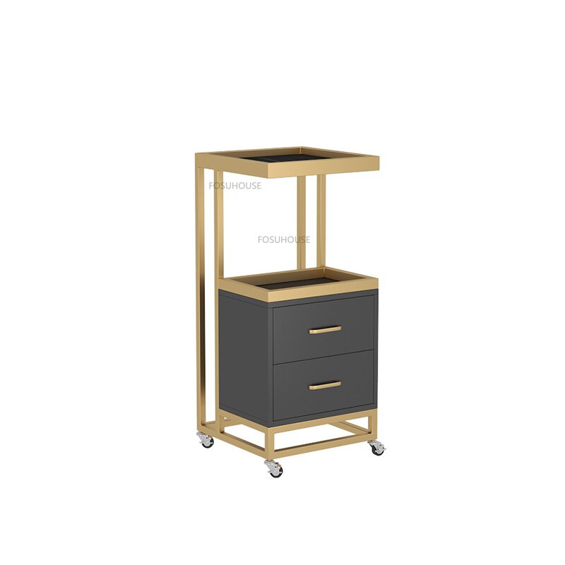 Modern Metal Trolley for Salon and Commercial Use
