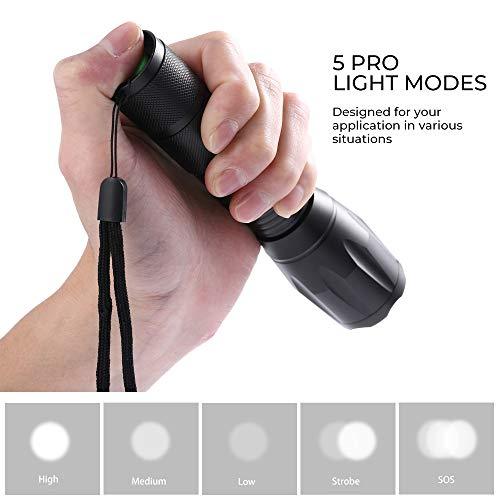 Led Tactical Flashlight - Super Bright Handheld Flashlight for Camping, Hiking & Outdoor Activities