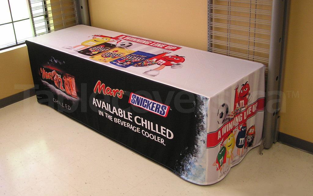 8 Custom Printed Fitted Table Cover - Premium All Over Print