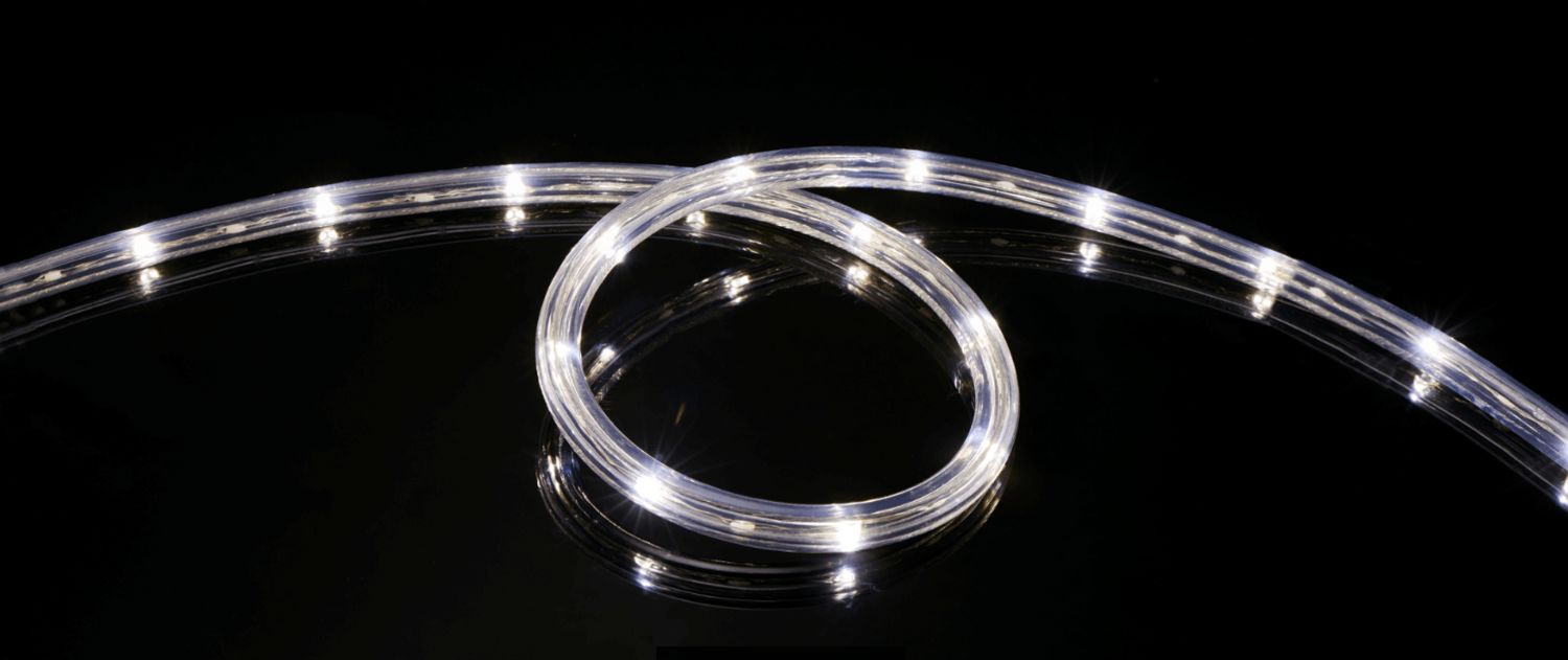 48 FT LED Rope Light Cool White, Connectable, Waterproof, Indoor/Outdoor Use