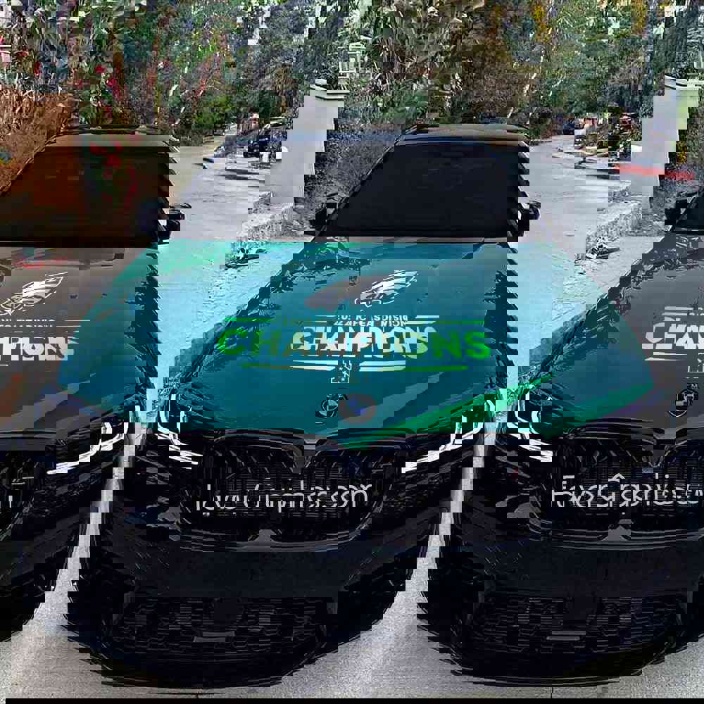 Philadelphia Eagles Itasha Car Vinyl Hood Wrap Decal Sticker