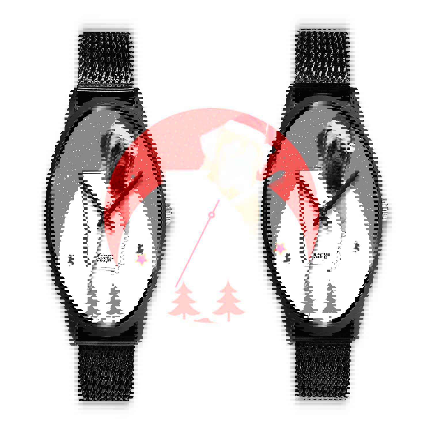 English Mastiff Dog Georgia Christmas Special Wrist Watch