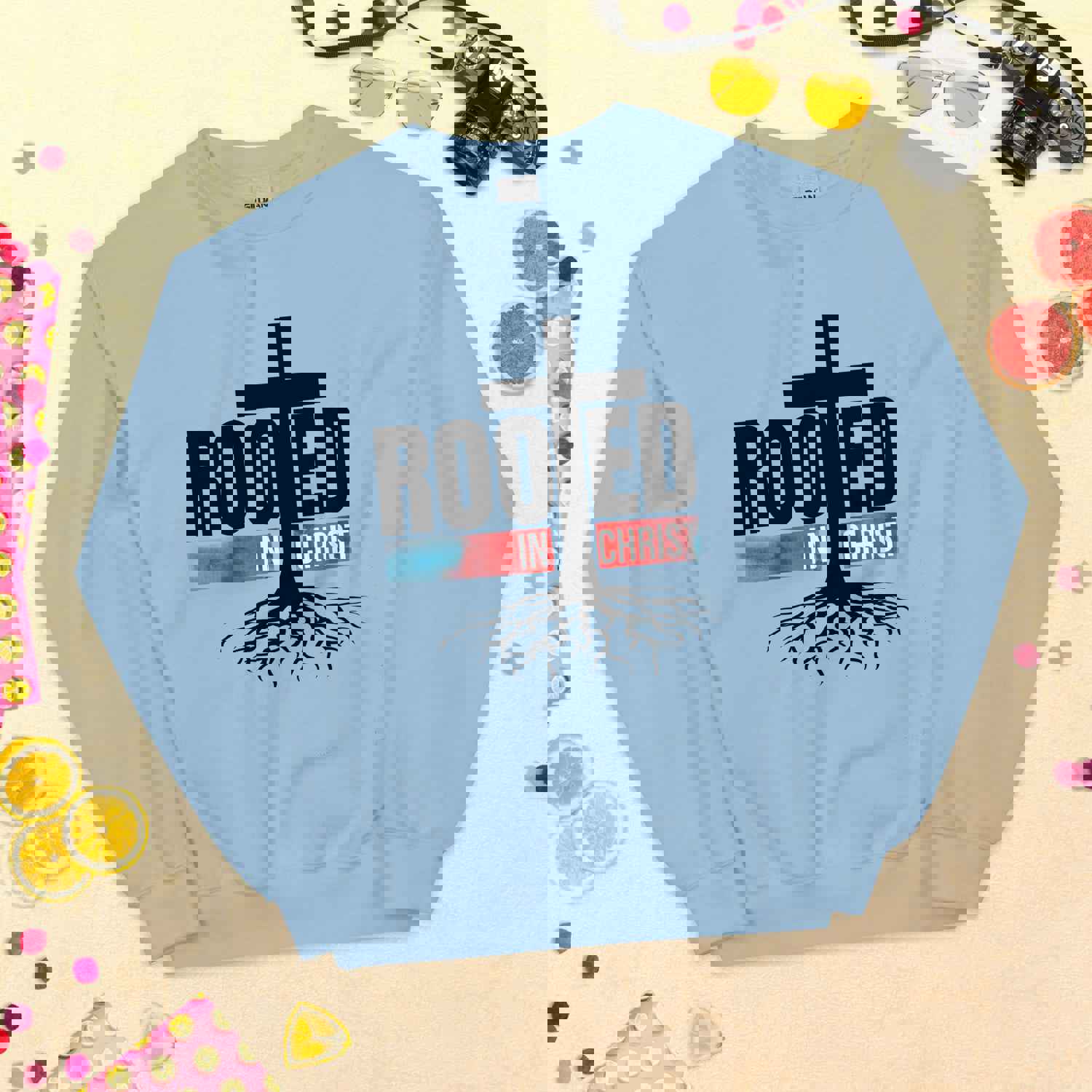 Rooted In Christ Unisex Sweatshirt - Warm and Comfortable