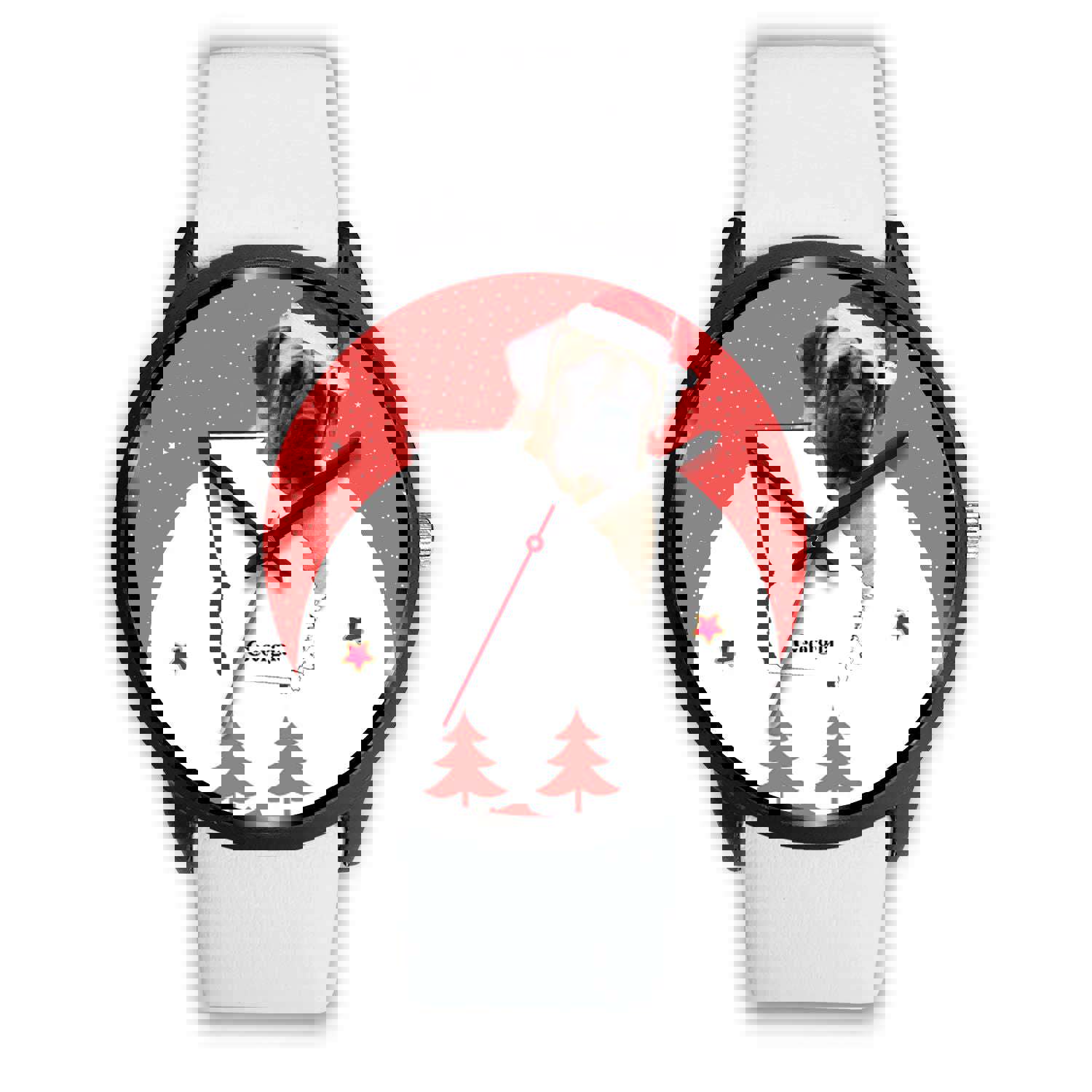 English Mastiff Dog Georgia Christmas Special Wrist Watch