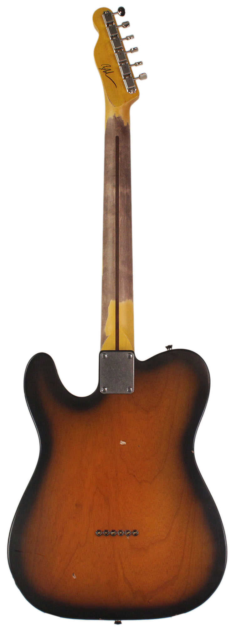 Nash T-52 Guitar, Two Tone Burst, Light Aging - Vintage Tele Model with Modern Features