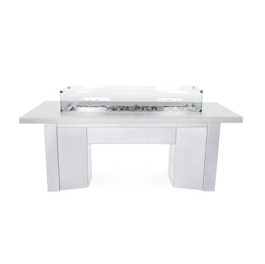 The Outdoor Plus 60 Rectangular Alameda Fire Table - Powder Coated Metal