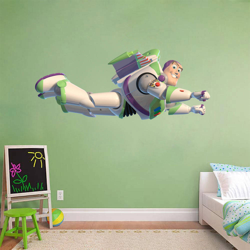 Buzz Flying Toy Story Wall Sticker Decal - Multiple Sizes Available