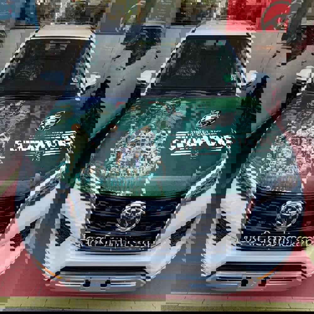 Philadelphia Eagles Itasha Car Vinyl Hood Wrap Decal Sticker