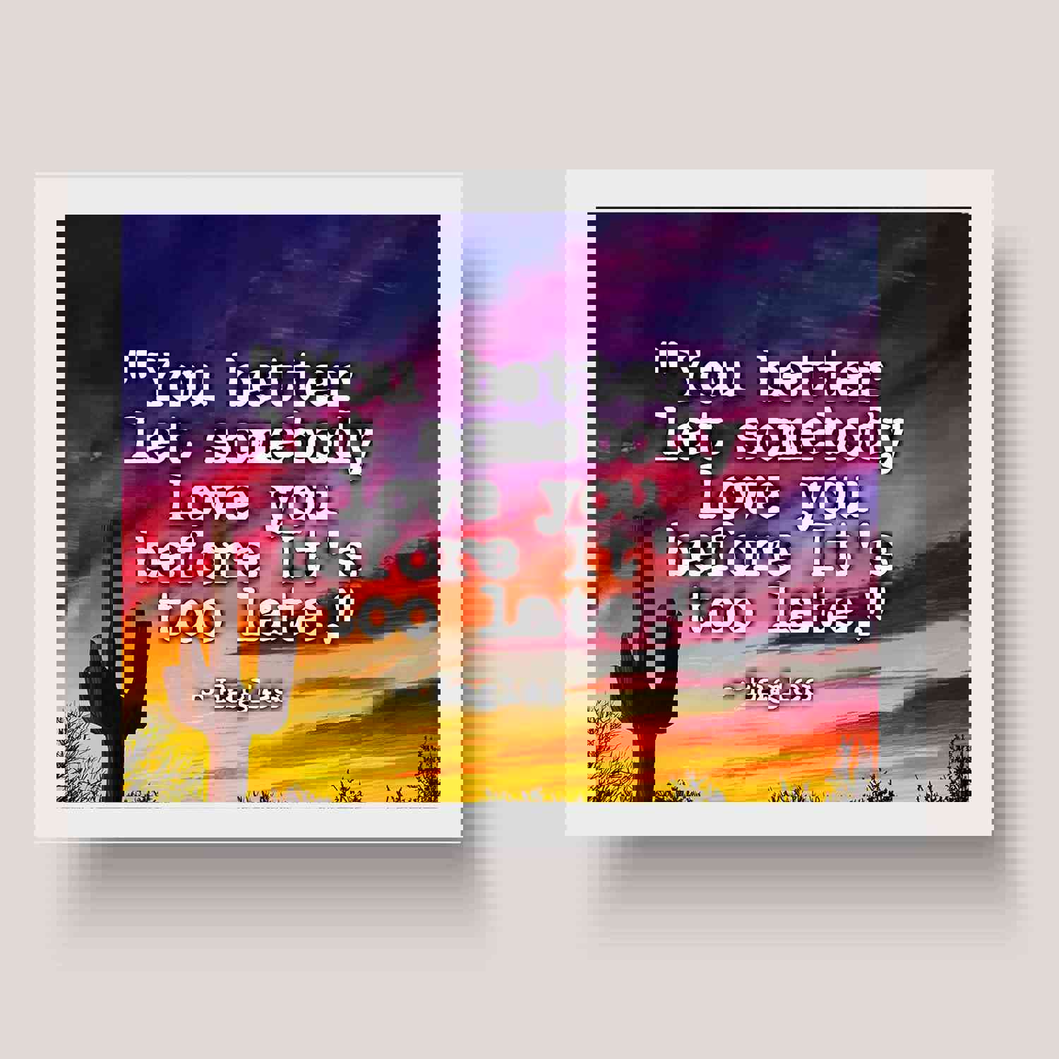 The Eagles 'You Better Let Somebody Love You' Song Lyrics Art Print - 10 x 8 Rock Music Wall Decor