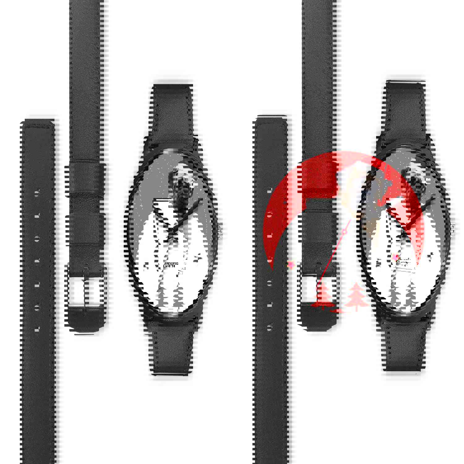 English Mastiff Dog Georgia Christmas Special Wrist Watch