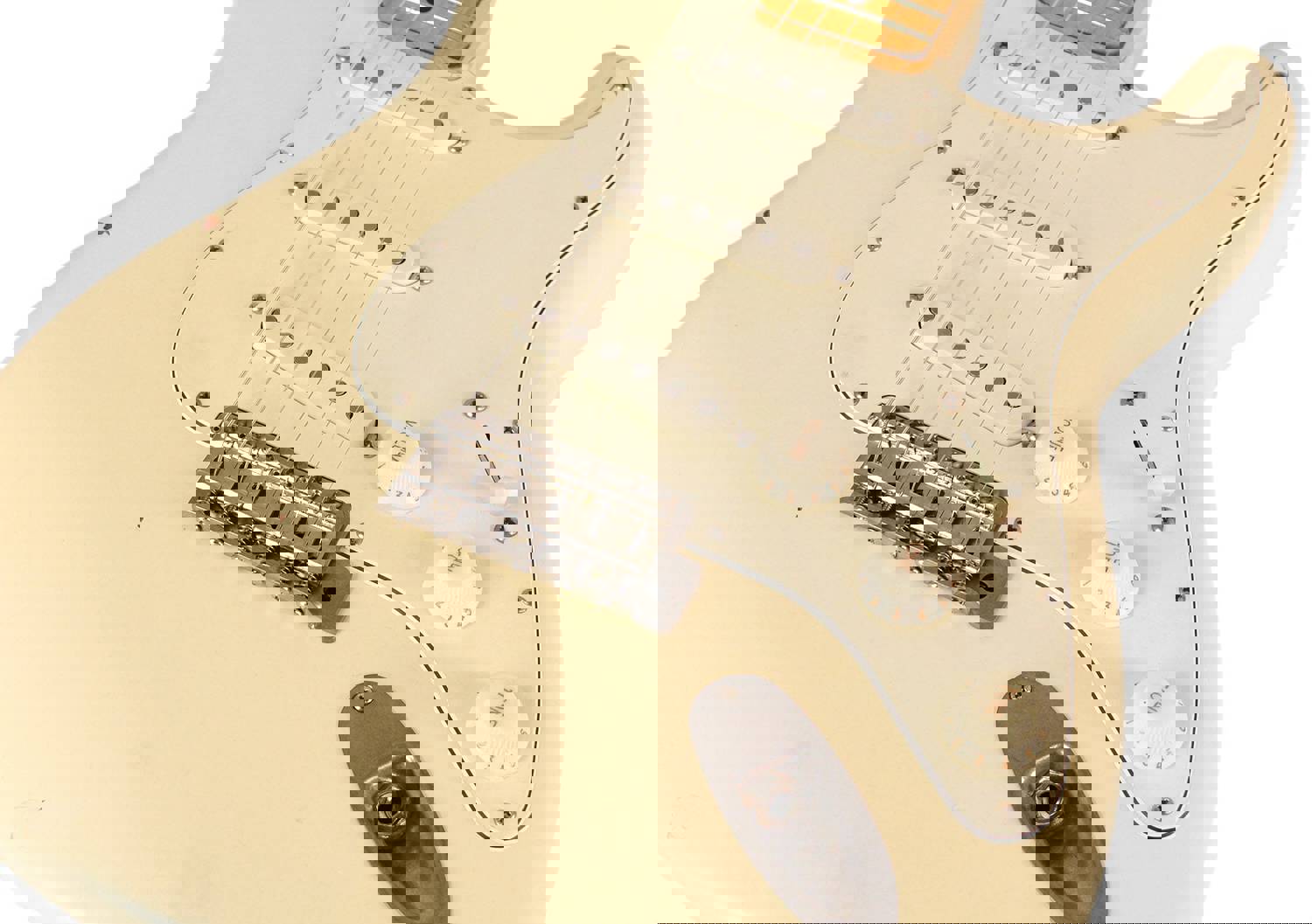 Nash S-67 Guitar, Olympic White, Light Aging - Vintage Strat Model with Modern Features