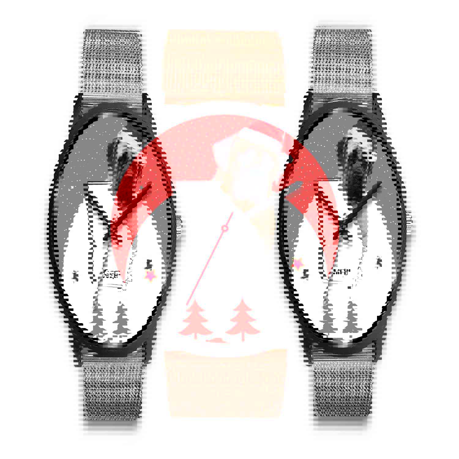 English Mastiff Dog Georgia Christmas Special Wrist Watch