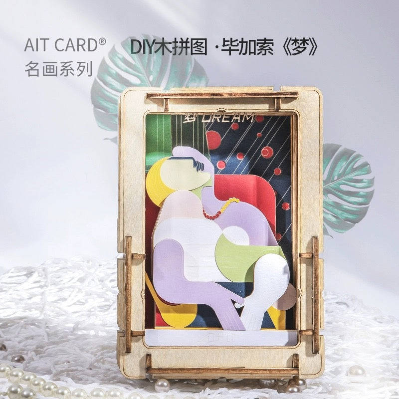 DIY Wooden Jigsaw Puzzle - Picasso Dream Art Frame for Home Decoration & Gift