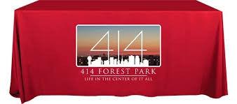 6 Custom Printed Table Throw - Front Panel Print