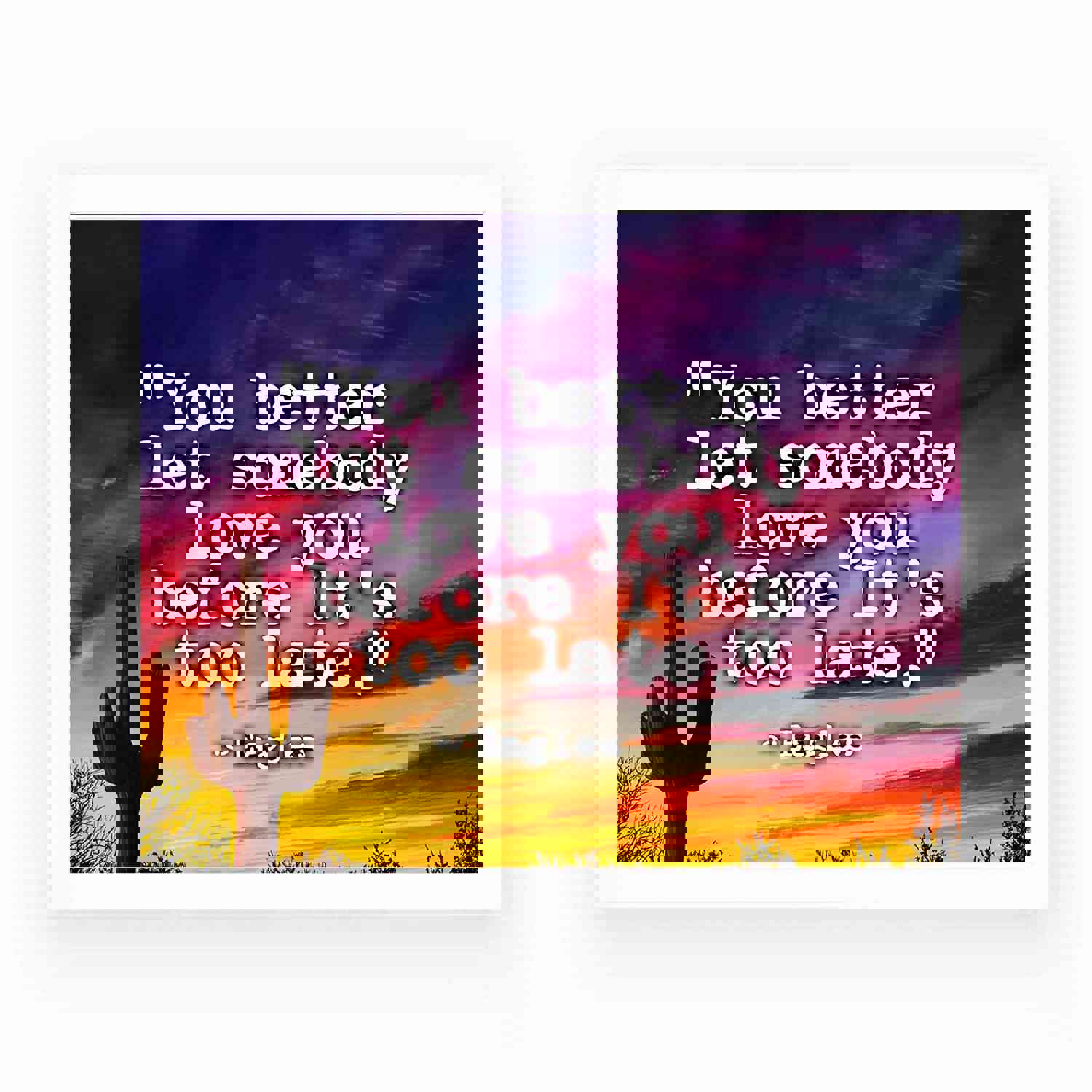 The Eagles 'You Better Let Somebody Love You' Song Lyrics Art Print - 10 x 8 Rock Music Wall Decor