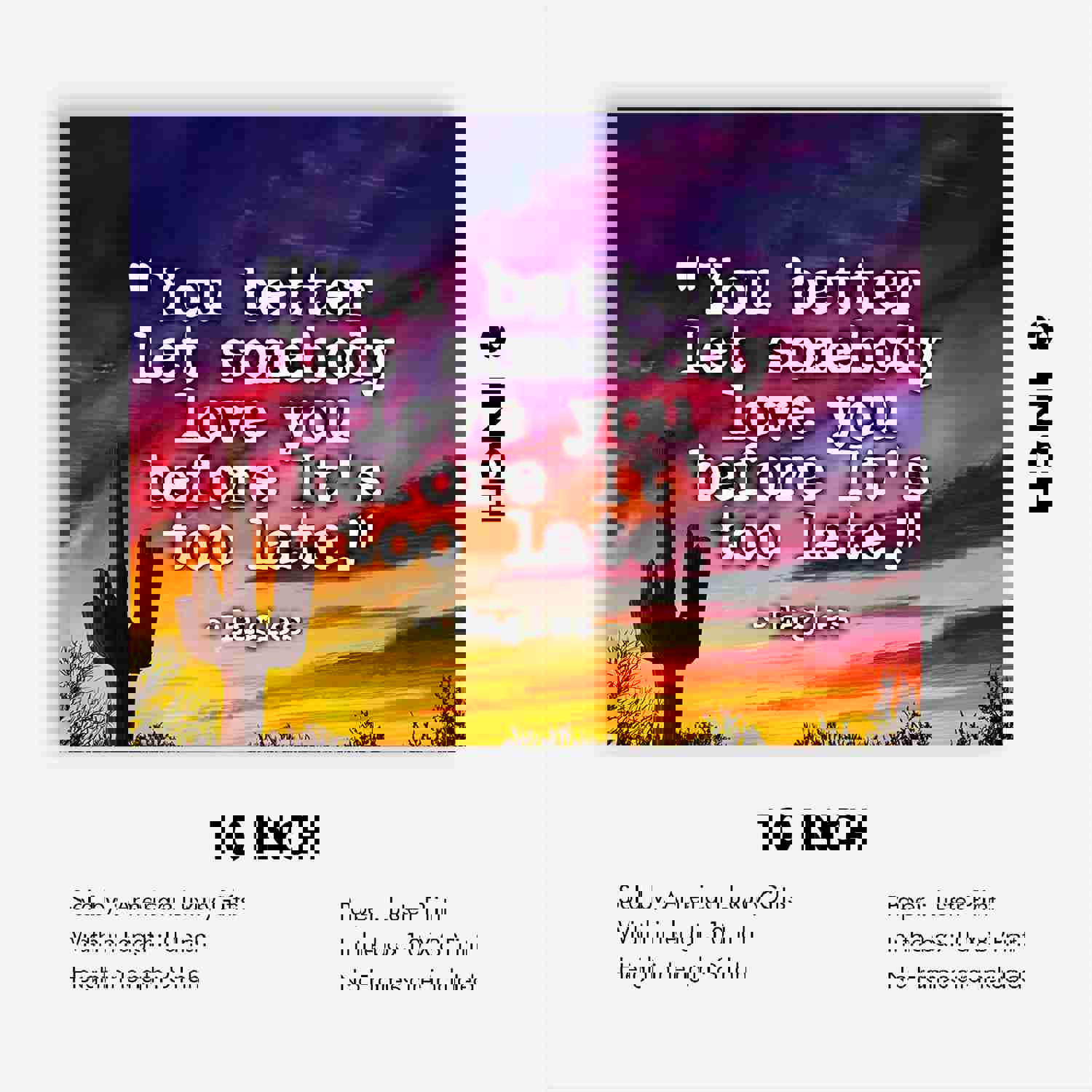 The Eagles 'You Better Let Somebody Love You' Song Lyrics Art Print - 10 x 8 Rock Music Wall Decor