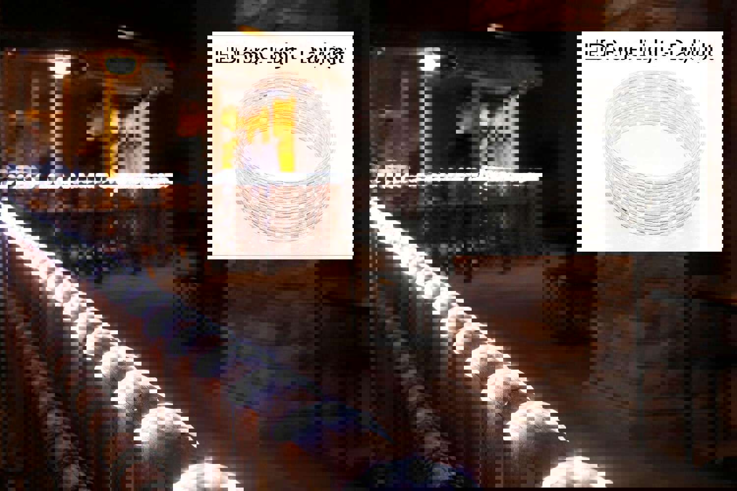 48 FT LED Rope Light Cool White, Connectable, Waterproof, Indoor/Outdoor Use