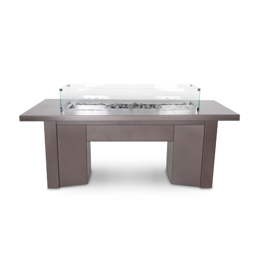 The Outdoor Plus 60 Rectangular Alameda Fire Table - Powder Coated Metal