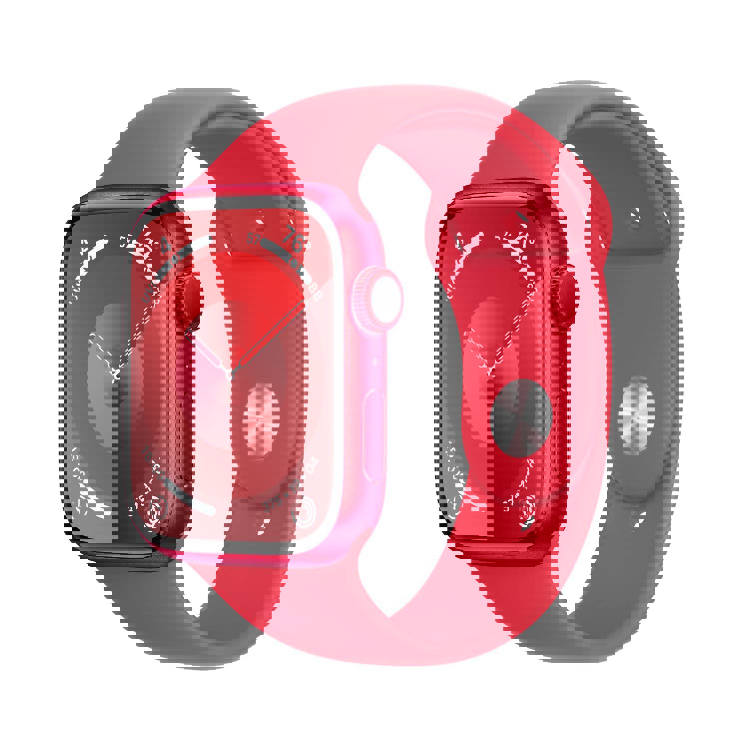 Apple Watch Series 9 GPS 45mm with Red Aluminum Case and Red Sport Band - M/L