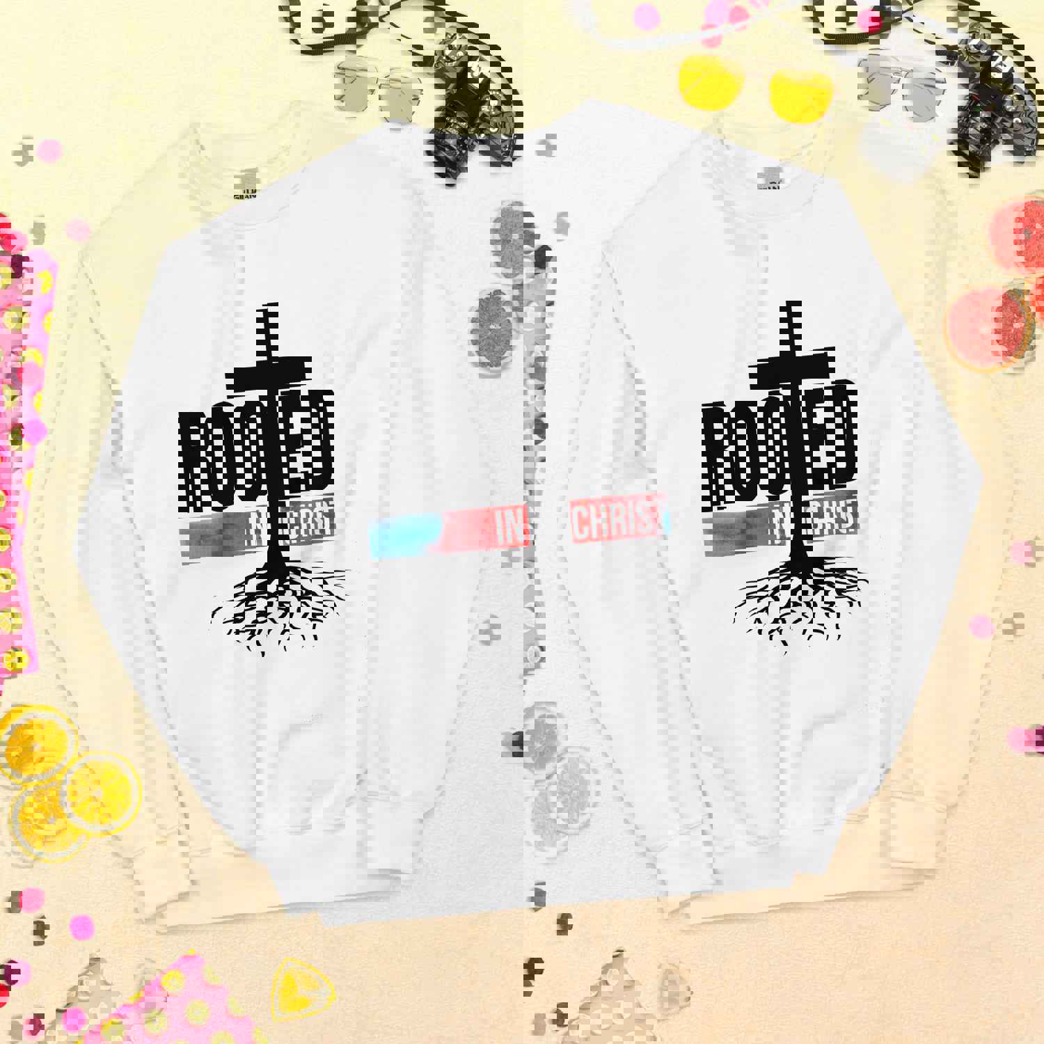 Rooted In Christ Unisex Sweatshirt - Warm and Comfortable