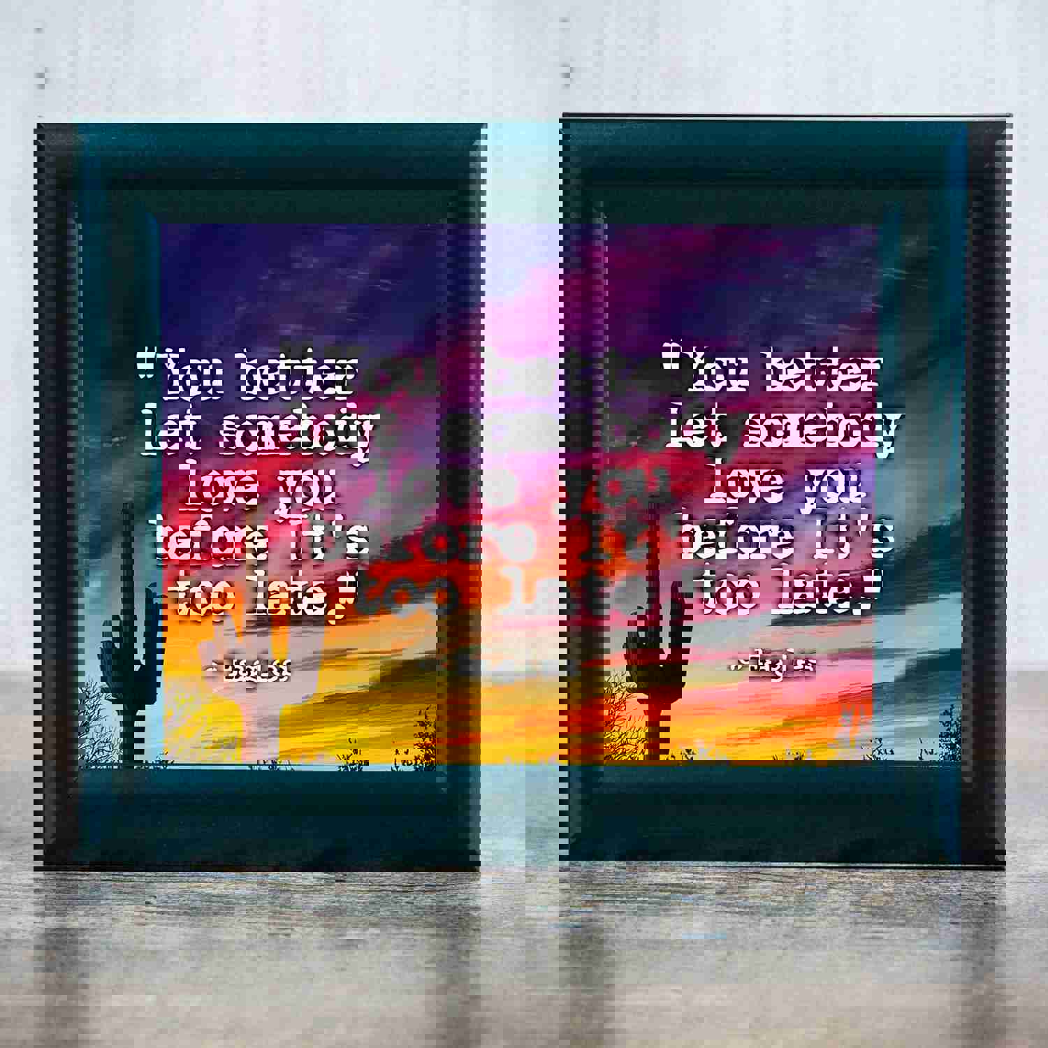 The Eagles 'You Better Let Somebody Love You' Song Lyrics Art Print - 10 x 8 Rock Music Wall Decor