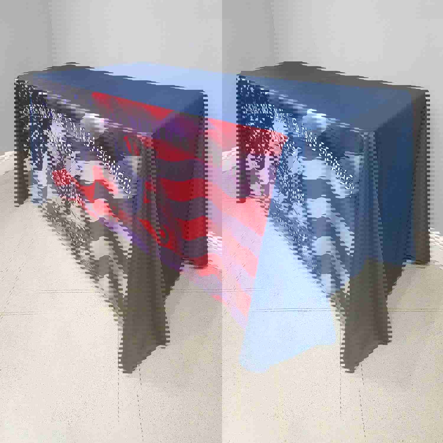 6 Custom Printed Table Throw - Front Panel Print