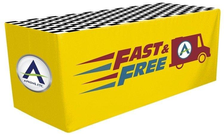 8 Custom Printed Fitted Table Cover - Premium All Over Print