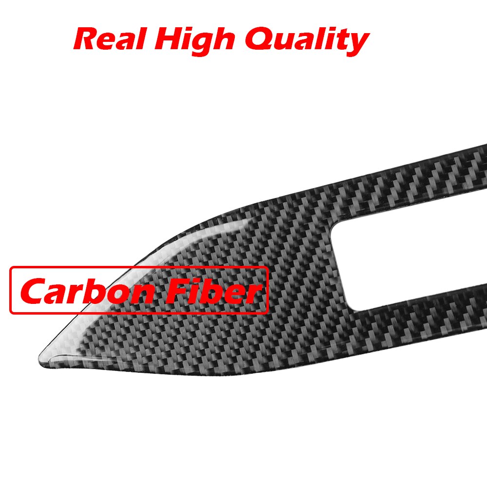 Kipalm Carbon Fiber Car Dashboard Decoration Strip Sticker for Ford Mustang 2015-2019