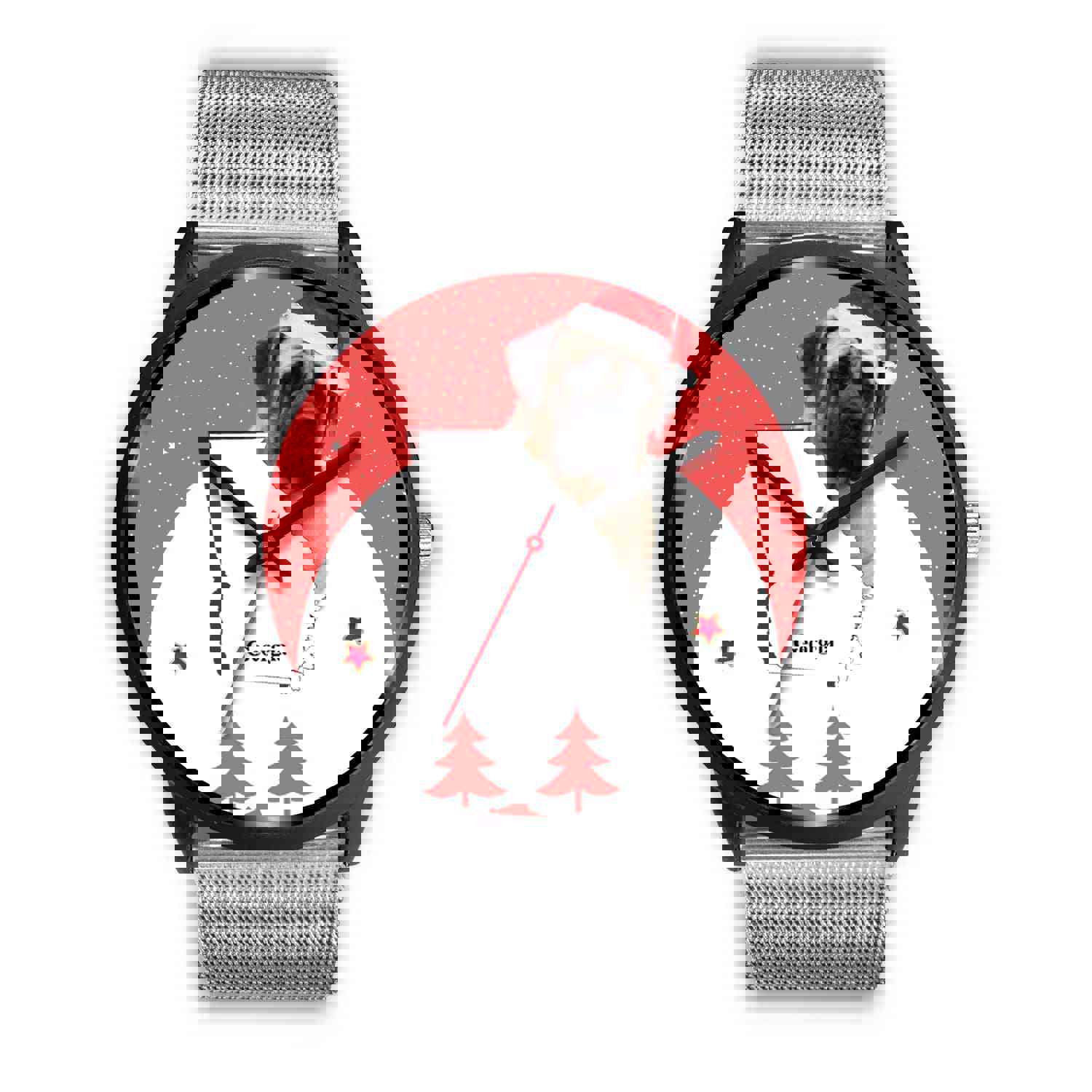 English Mastiff Dog Georgia Christmas Special Wrist Watch