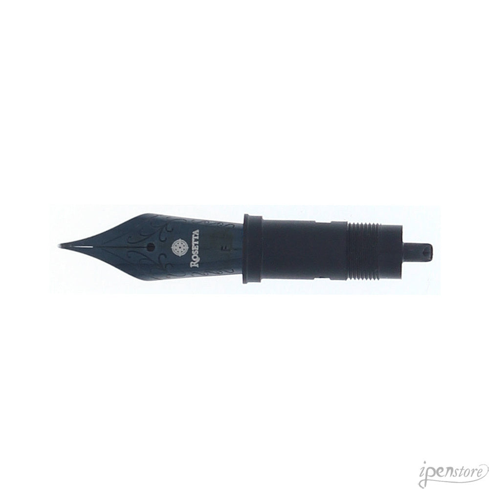 Rosetta JoWo #6 Fountain Pen Nib with Feed Unit - Black Oxide Stainless Steel