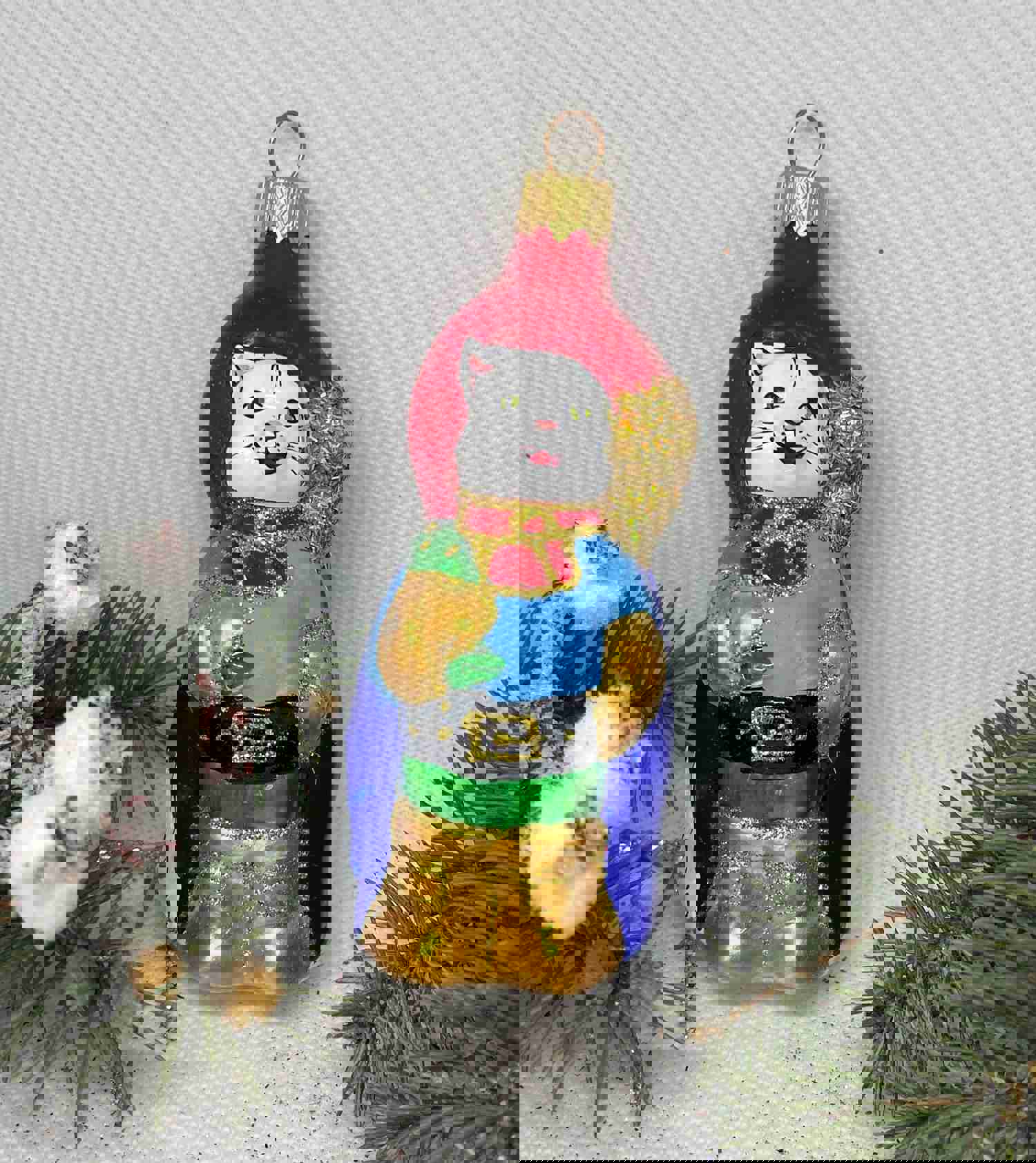 Puss in Boots Handmade Glass Christmas Ornament - Luxury Tree Decoration